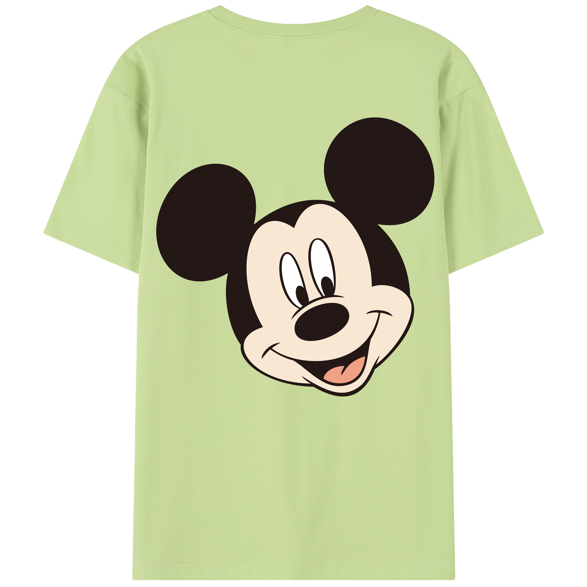 （画像用） ミッキーマウス Mickey Mouse 綿100％半袖Tシャツ（背面プリント）